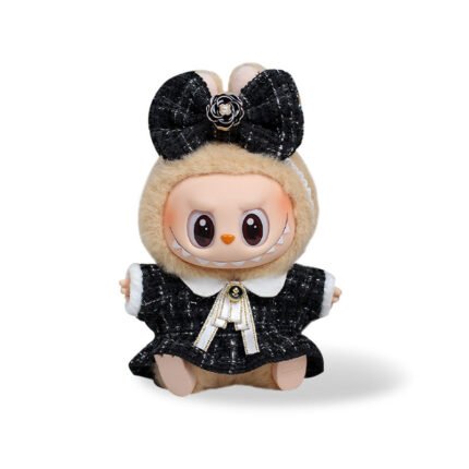 POP MART The Monsters Labubu Fashion Dress - Black Skirt + Bow