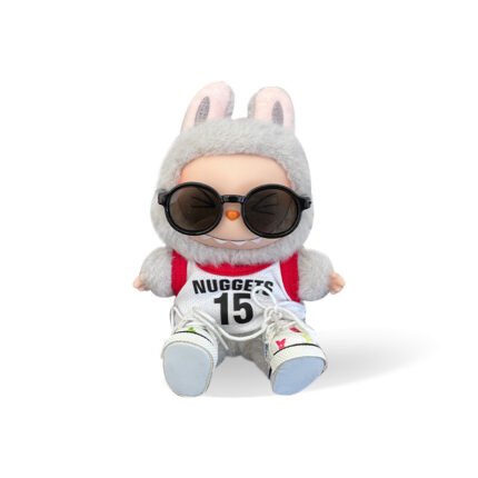POP MART The Monsters Labubu Fashion Dress - Nuggets Jersey + Sunglasses + LV Style Shoes