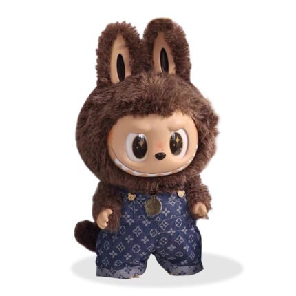 POP MART ZIMOMO 58CM Fashion Dress - LV Style Denim overalls