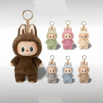 Labubu Heartbeat Macaron Elastic Face 1.0 Labub Blind Box One Generation Plush Ornament Confirmation Model - Hidden Model